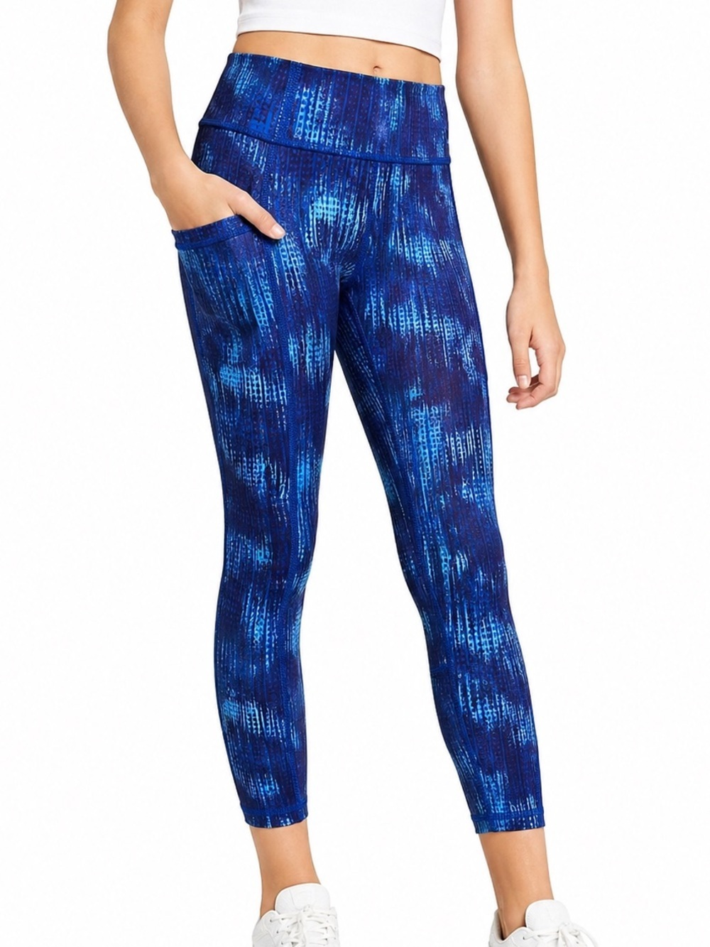 Girls All in Motion Blue Active Leggings L (10-12)